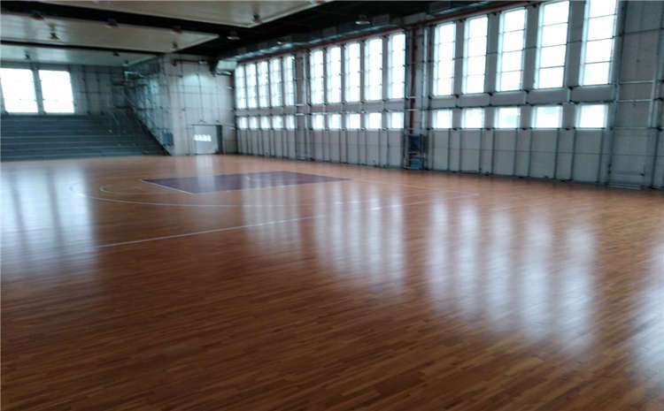 橡膠木排球館木地板施工技術方案